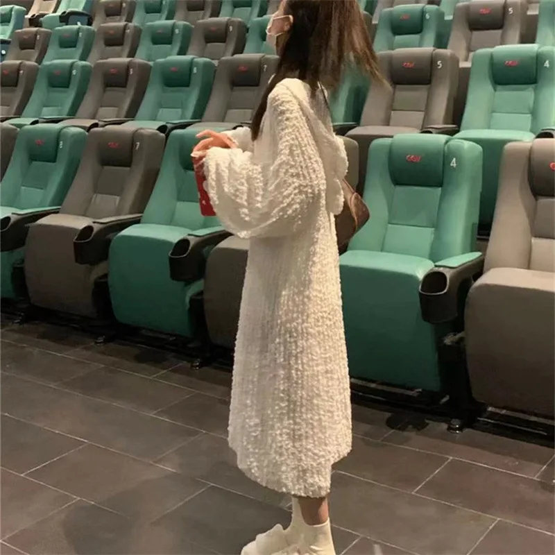 Sweater Women Fall Winter 2022 New Hooded Big Sweater Autumn Lazy Loose Soft Glutinous Knitted Dress Long Bottoming Sweater 
Sweater Women Fall Winter 2022 New Hooded Big Sweater Autumn Lazy Loose Soft Glutinous Knitted Dress Long Bottoming Sweater