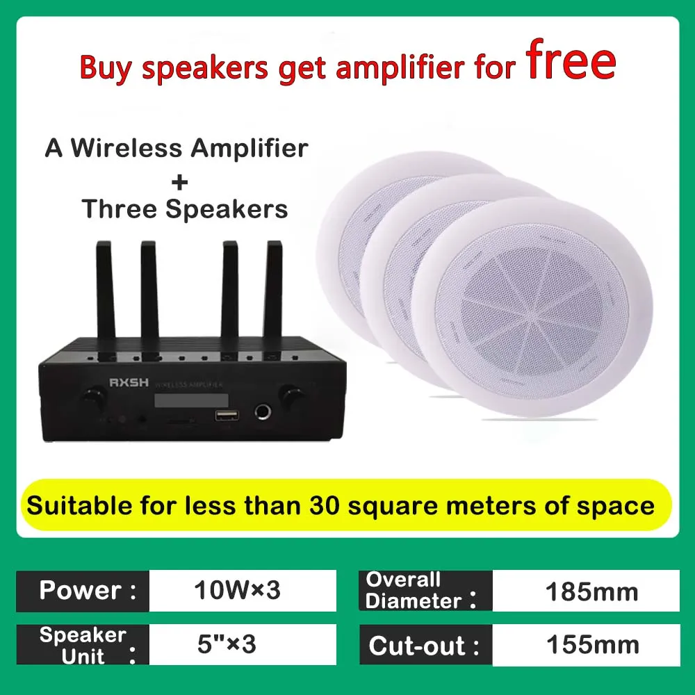 Smart Home Bluetooth-compatible wireleAmplifier Audio Background Music System Stereo Public Adress HiFi Ceiling Speaker ClassD
Smart Home Bluetooth-compatible wireleAmplifier Audio Background Music System Stereo Public Adress HiFi Ceiling Speaker ClassD