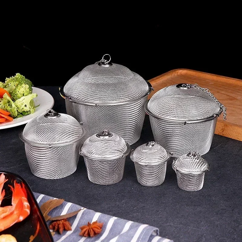 Durable 6 Sizes Silver Reusable Stainless Mesh Herbal Ball Tea Spice Strainer Teakettle Locking Tea Filter Infuser Spice
Durable 6 Sizes Silver Reusable Stainless Mesh Herbal Ball Tea Spice Strainer Teakettle Locking Tea Filter Infuser Spice