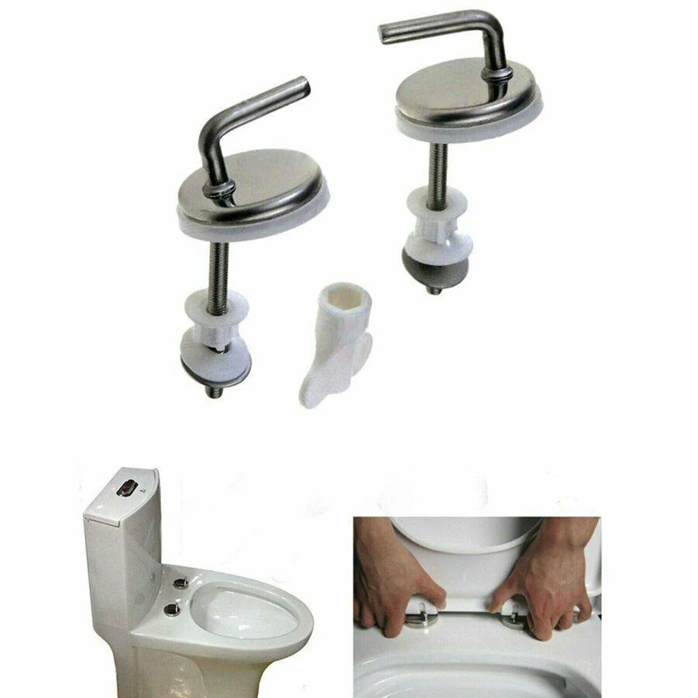 2pcs Toilet Cover Hinges Toilet Seat Fix Fitting --Stainless Steel Back To Wall Replacement Hinges Mounting Fittings Replacement
2pcs Toilet Cover Hinges Toilet Seat Fix Fitting --Stainless Steel Back To Wall Replacement Hinges Mounting Fittings Replacement