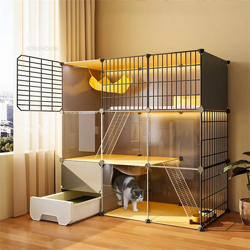 Transparent Indoor Cat Cages Household Balcony Cat Cage House Pet Fence with Toilet Cat Villa House Super Large Space Cat Cage
Transparent Indoor Cat Cages Household Balcony Cat Cage House Pet Fence with Toilet Cat Villa House Super Large Space Cat Cage