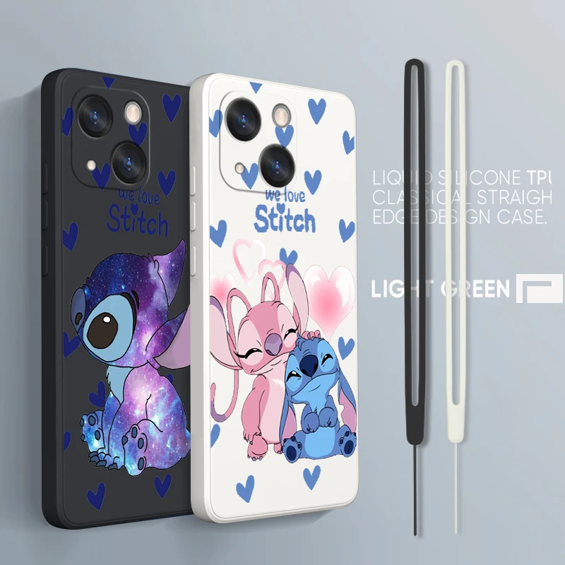 Disney Stitch Cute Phone Case For iPhone 14 13 12 mini 11 Pro Max 8 7 Plus XR XS X Liquid Rope Funda Cover
Disney Stitch Cute Phone Case For iPhone 14 13 12 mini 11 Pro Max 8 7 Plus XR XS X Liquid Rope Funda Cover