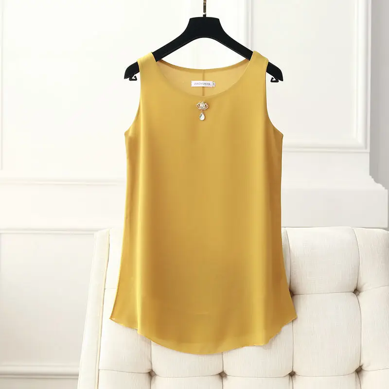 2022 New Summer Women Blouse Loose O-Neck Chiffon Shirt Female Sleeveless Blouse Oversized 5XL Shirts Women Tops and Blouses
2022 New Summer Women Blouse Loose O-Neck Chiffon Shirt Female Sleeveless Blouse Oversized 5XL Shirts Women Tops and Blouses