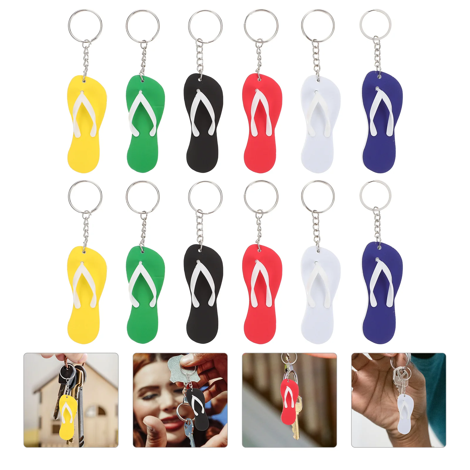 12 Pcs Slippers Key Chain Hanging Adornment Car Holder Gift Keychain Decor Creative Pendant Bag Banquet Keychains
12 Pcs Slippers Key Chain Hanging Adornment Car Holder Gift Keychain Decor Creative Pendant Bag Banquet Keychains