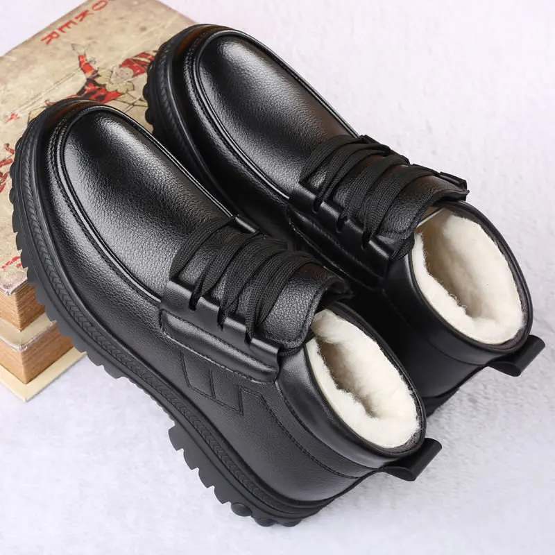 Warm Men Winter Warmth Plus Velvet Thickening Outdoor Snow Boots Low Heel All-match Cotton Leather New Shoes
Warm Men Winter Warmth Plus Velvet Thickening Outdoor Snow Boots Low Heel All-match Cotton Leather New Shoes