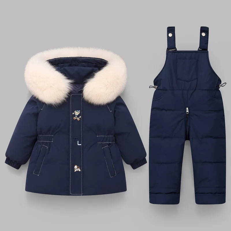 Winter Overalls for Girls Kids Snowsuits Girl Duck Down Parka Coat White Fur Outerwear Children Warm Jackets Baby Jumpsuit
Winter Overalls for Girls Kids Snowsuits Girl Duck Down Parka Coat White Fur Outerwear Children Warm Jackets Baby Jumpsuit