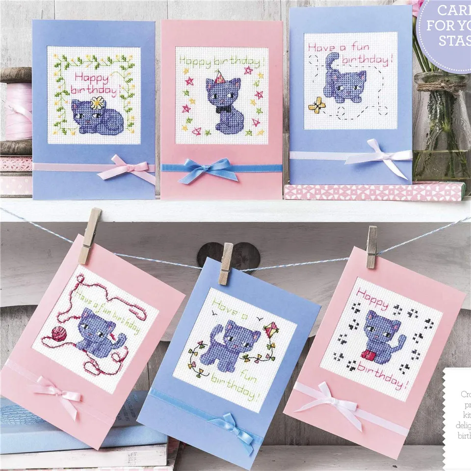 CD456 Cross Stitch Kit Package Greeting Cards Needlework Counted Cross-Stitching Kits Christmas Mother's Father's Day Birthday
CD456 Cross Stitch Kit Package Greeting Cards Needlework Counted Cross-Stitching Kits Christmas Mother's Father's Day Birthday