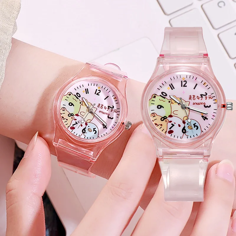 2020 New Fashion Small Fresh And Simple Cute Children's Cartoon Digital Transparent Watchband Girls Electronic Quartz Watch
2020 New Fashion Small Fresh And Simple Cute Children's Cartoon Digital Transparent Watchband Girls Electronic Quartz Watch