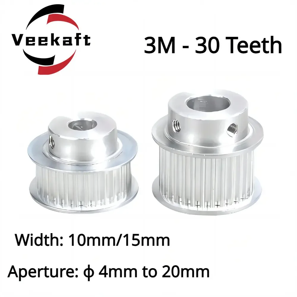 Зубчатый шкив 30T 3M с отверстием 4/5/6/6.35/8/10/12/12.7/14/15/16/17/18/19/20 мм для точного отслеживания ремня
Зубчатый шкив 30T 3M с отверстием 4/5/6/6.35/8/10/12/12.7/14/15/16/17/18/19/20 мм для точного отслеживания ремня