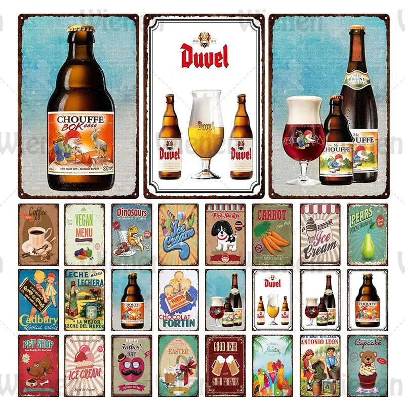Beer Ice Cream Chocolate Poster Metal Tin Sign Vintage Plaque Pub Bar Club Man Cave Wall Decoration Metal Iron Plate Home Decor
Beer Ice Cream Chocolate Poster Metal Tin Sign Vintage Plaque Pub Bar Club Man Cave Wall Decoration Metal Iron Plate Home Decor