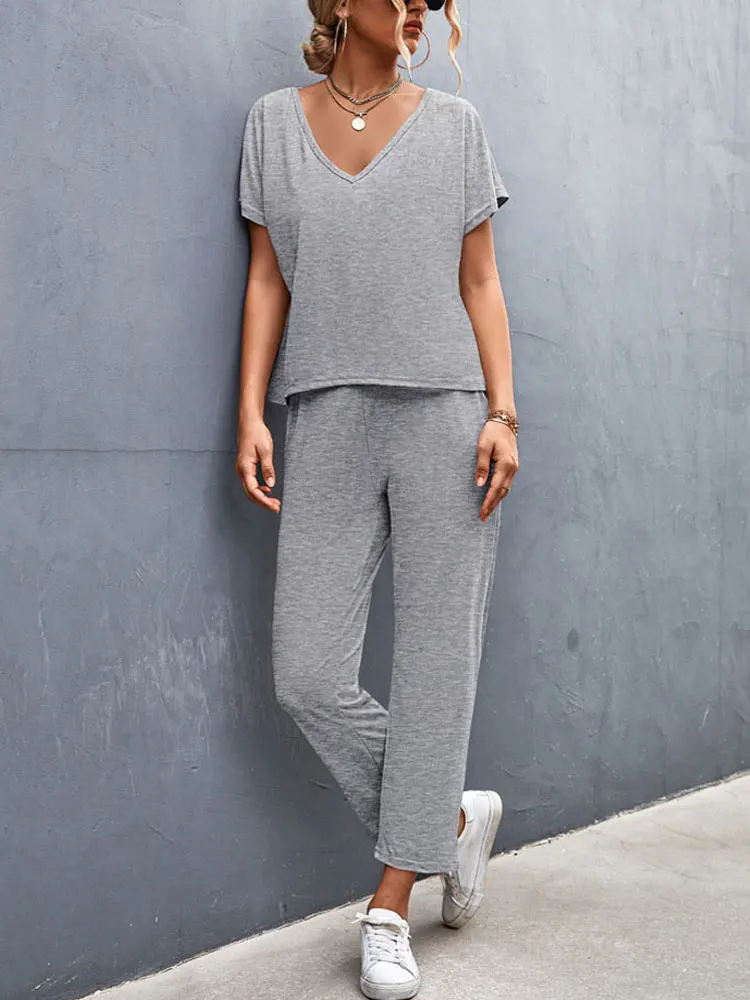 Summer Pajama Set Women Loungewear Homewear Home Suit Lounge Wear Pjs Women Sleepwear Set Pajamas For Women
Summer Pajama Set Women Loungewear Homewear Home Suit Lounge Wear Pjs Women Sleepwear Set Pajamas For Women