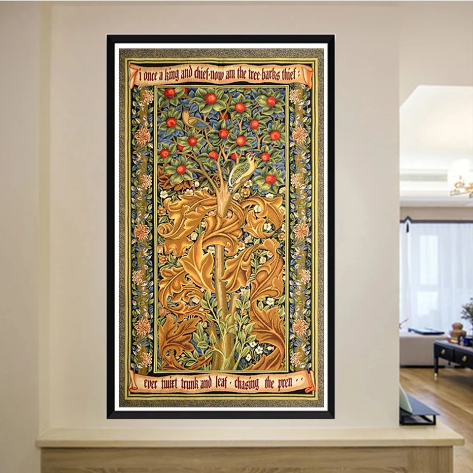 Large DIY Diamond Painting William Morris Flower Bird Tree Art Crafts Mosaic Picture Cross Stitch Diamond Embroidery Home Decor
Large DIY Diamond Painting William Morris Flower Bird Tree Art Crafts Mosaic Picture Cross Stitch Diamond Embroidery Home Decor