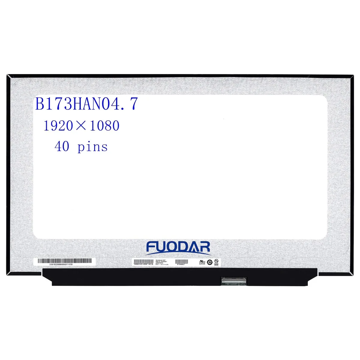 Экран для ноутбука 17,3 дюйма B173HAN04.7 для MSI MS-17F2 ASUS FX706LI FX706IU, ЖК матричный дисплей, IPS панель, 40pin eDP 45% NTSC
Экран для ноутбука 17,3 дюйма B173HAN04.7 для MSI MS-17F2 ASUS FX706LI FX706IU, ЖК матричный дисплей, IPS панель, 40pin eDP 45% NTSC