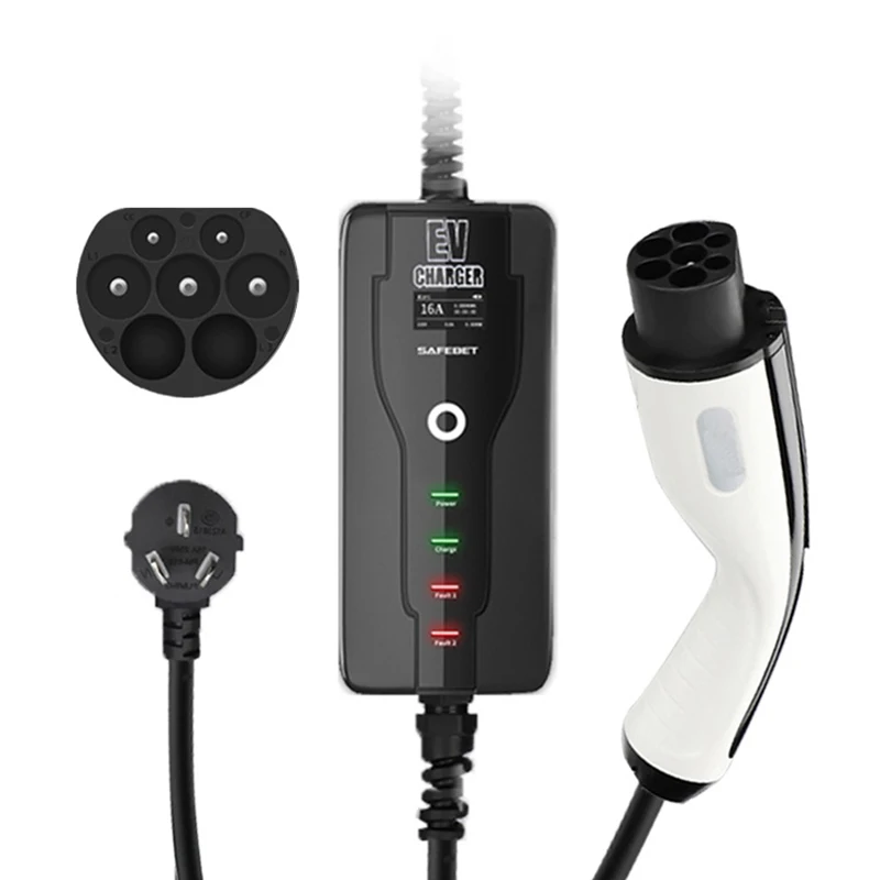 Portable 16A/32A Adjustable Current Mode2 Level 2 Household Waterproof EV Charger
Portable 16A/32A Adjustable Current Mode2 Level 2 Household Waterproof EV Charger