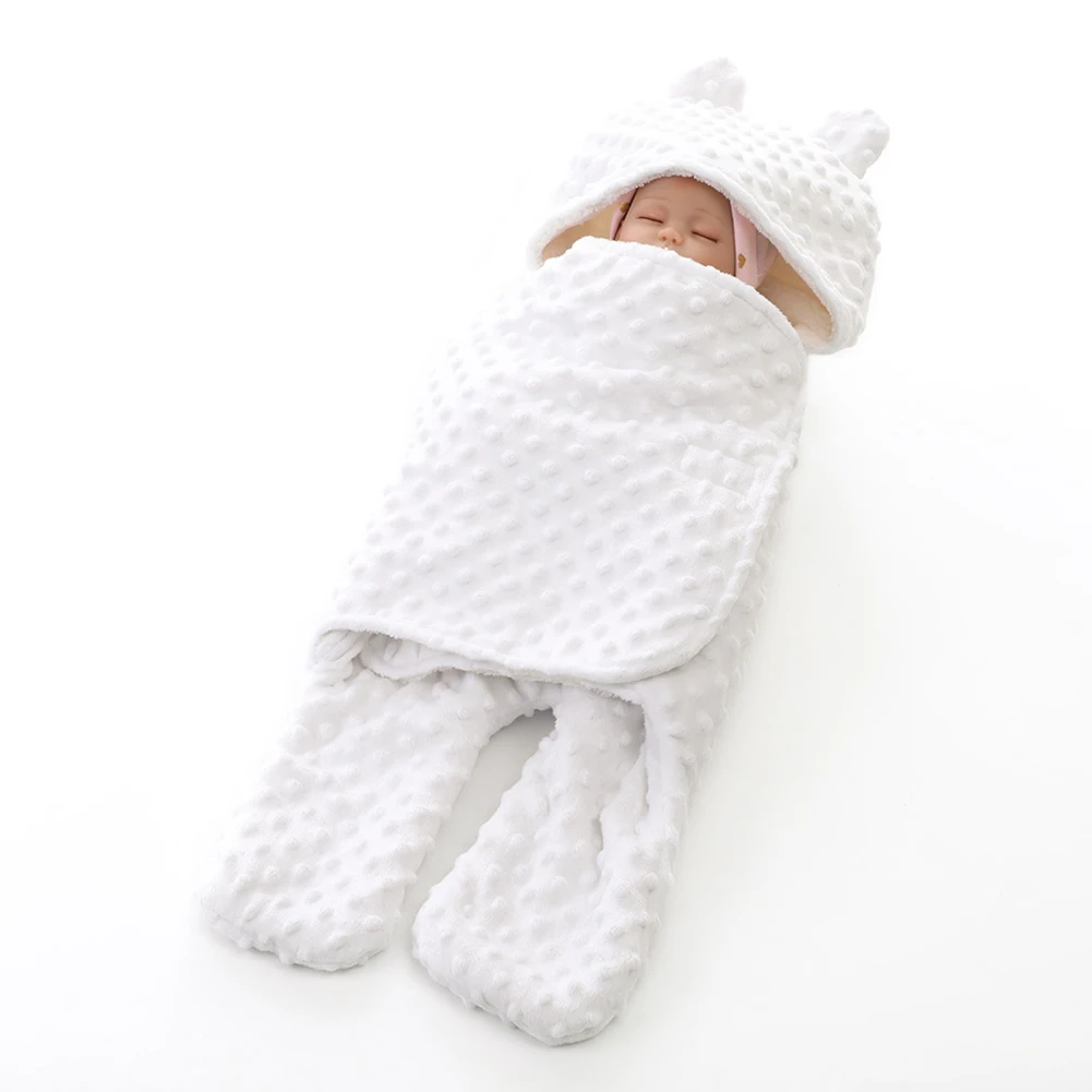 Baby Blanket Warm Cartoon Ears Toddler Envelope Comfortable Flannel and Lamb Cashmere Swaddle Sleeping Bag Quilt
Baby Blanket Warm Cartoon Ears Toddler Envelope Comfortable Flannel and Lamb Cashmere Swaddle Sleeping Bag Quilt