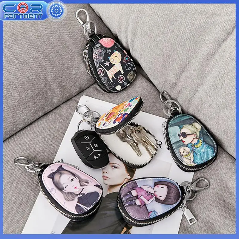 

Wholesale Car Key Case Cover Universal Key Holder Men And Women Key Case Car Accessories Porta Chave Funda Llave Key Chains