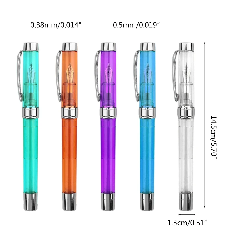 Transparent Colorful Fountain Pen Fit for Drawing Sketching Art Illustrations
Transparent Colorful Fountain Pen Fit for Drawing Sketching Art Illustrations