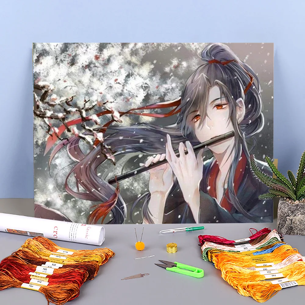 Водорастворимый холст с принтом МО дао Zu Ши, 11CT, Набор для вышивки крестиком «сделай сам», DMC нити, ручная работа для взрослых
Водорастворимый холст с принтом МО дао Zu Ши, 11CT, Набор для вышивки крестиком «сделай сам», DMC нити, ручная работа для взрослых