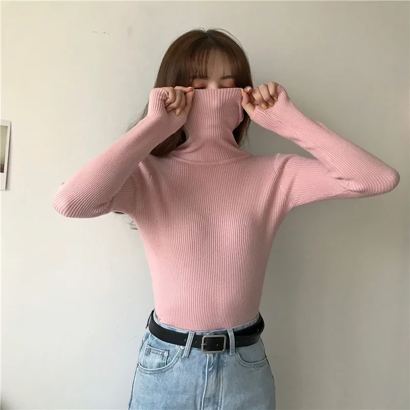 Turtleneck Sweater Women's Long-sleeved Knitted Base Shirt Autumn And Winter Lapel Inner Slim-fit Solid Color Pullover Tigh
Turtleneck Sweater Women's Long-sleeved Knitted Base Shirt Autumn And Winter Lapel Inner Slim-fit Solid Color Pullover Tigh