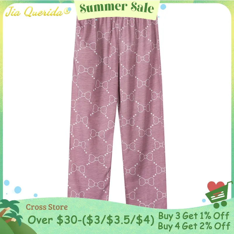 Fashion Lounge Wear Pants Pink Bows Printing Women's Sleep Bottom Cotton Homewear Cute Pajama Long Pants 2023 New Dropshipping
Fashion Lounge Wear Pants Pink Bows Printing Women's Sleep Bottom Cotton Homewear Cute Pajama Long Pants 2023 New Dropshipping
