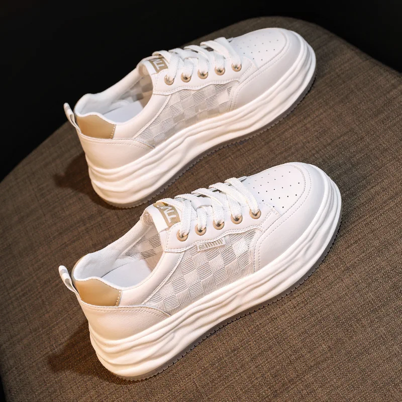 Women's Shoes Spring and Summer New Breathable Mesh Thick-soled Inner Height-increasing White Shoes Sports Casual Sneakers
Women's Shoes Spring and Summer New Breathable Mesh Thick-soled Inner Height-increasing White Shoes Sports Casual Sneakers