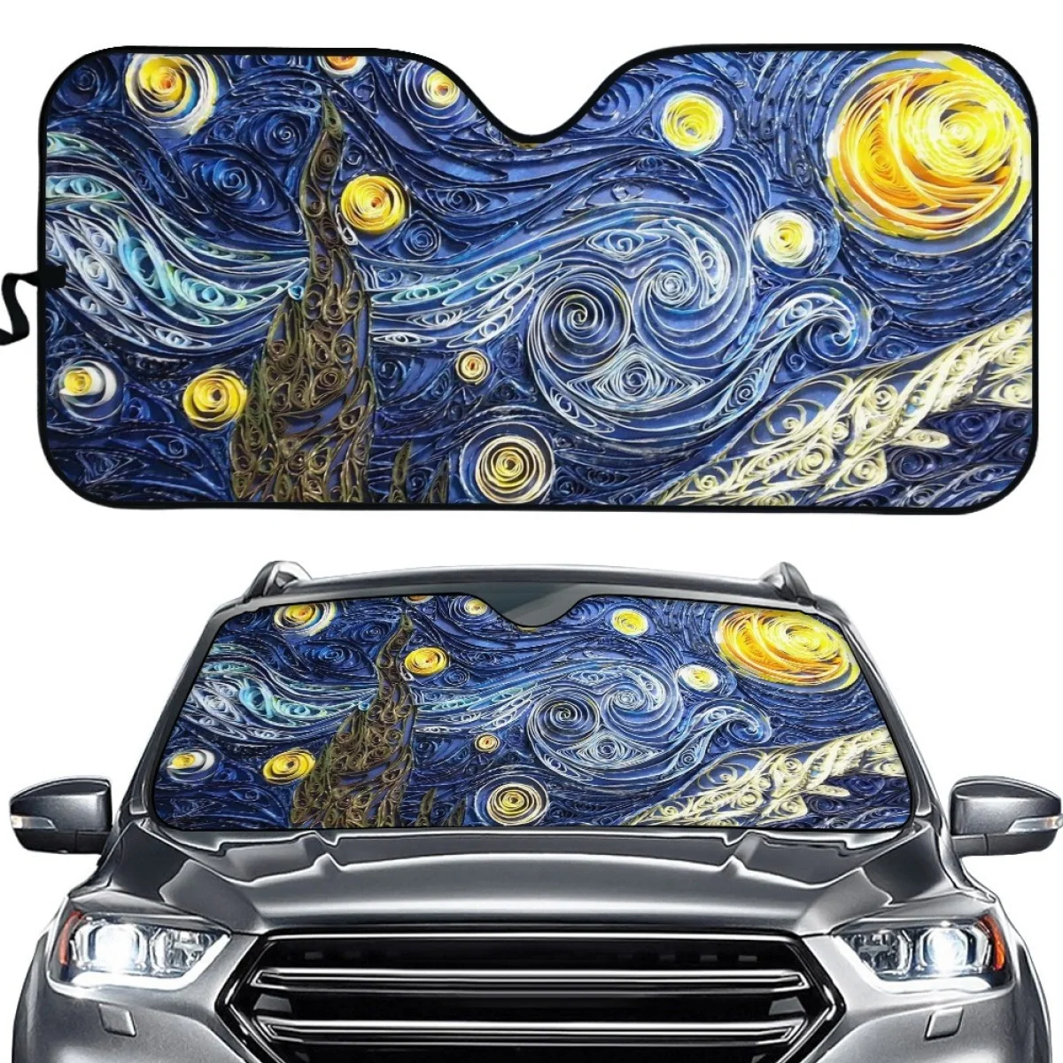 Van Gogh Oil Painting Design Car Sunshade Durable Lightweight Auto Sun Shade Summer Heat Reflector Protecting Cars Front Window
Van Gogh Oil Painting Design Car Sunshade Durable Lightweight Auto Sun Shade Summer Heat Reflector Protecting Cars Front Window