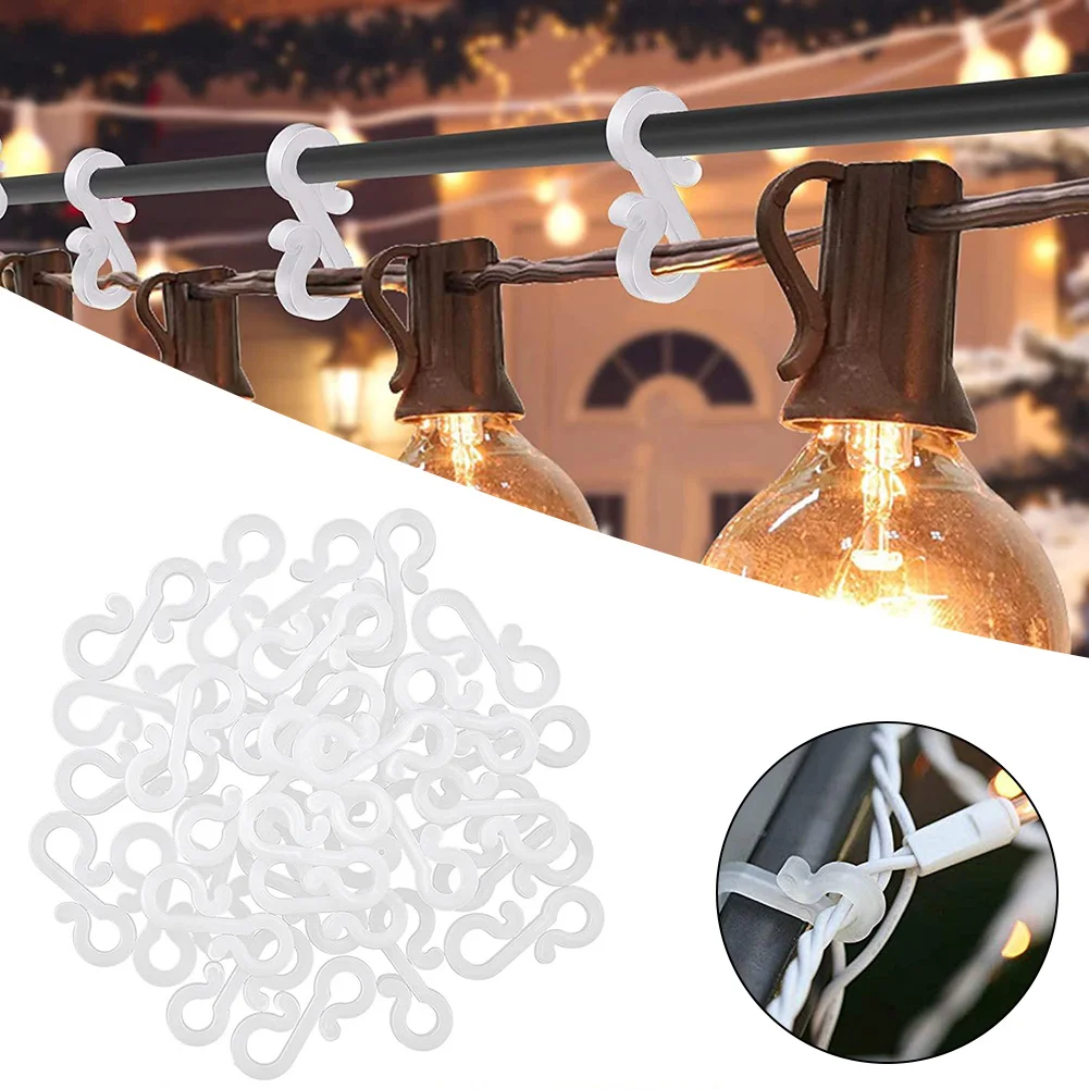 50Pcs Gutter Hanging Hooks Clips For Xmas String Lights Outdoor RV LED Lights Decoration Christmas 1.38x0.55 Inch Toughness Hook
50Pcs Gutter Hanging Hooks Clips For Xmas String Lights Outdoor RV LED Lights Decoration Christmas 1.38x0.55 Inch Toughness Hook