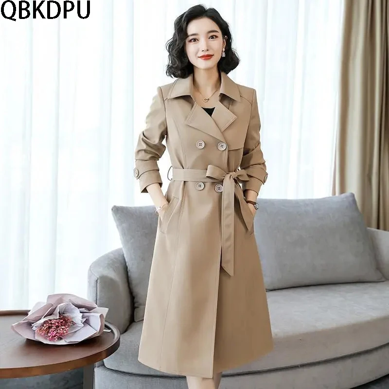 Autumn Women Long Sleeve Office Wear Shawl Trench Jacket Fashion Double Breasted Women Coat Korean Solid Color 3XL Coat
Autumn Women Long Sleeve Office Wear Shawl Trench Jacket Fashion Double Breasted Women Coat Korean Solid Color 3XL Coat
