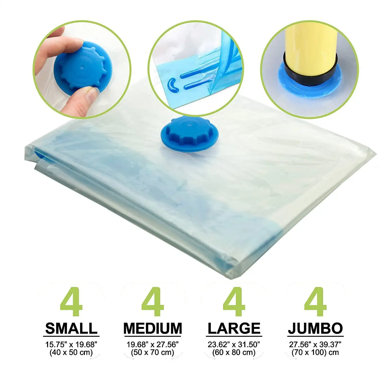 Storage Vacuum Storage Bags, 16 Pack Space Saver Bags for Clothes, Pillows & Bedding, Travel Luggage | Vacuum Seal Storage Bags
Storage Vacuum Storage Bags, 16 Pack Space Saver Bags for Clothes, Pillows & Bedding, Travel Luggage | Vacuum Seal Storage Bags