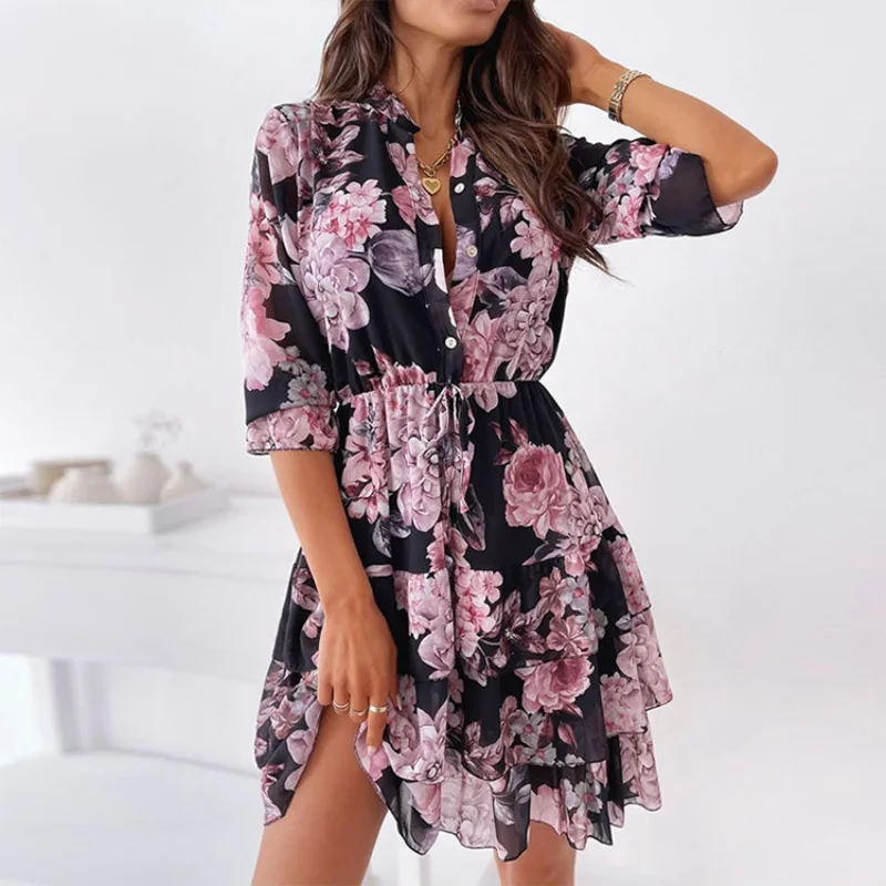 2022Spring New European And American Fashion Temperament Commute Printing Stylish Dress
2022Spring New European And American Fashion Temperament Commute Printing Stylish Dress