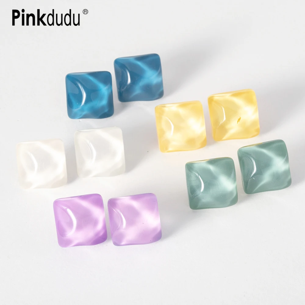 Pinkdudu 2023 новые летние желеобразные серьги-гвоздики конфетных цветов милые Креативные 5 цветов водные волны Искусственные женские ювелирные изделия PD1376 
Pinkdudu 2023 новые летние желеобразные серьги-гвоздики конфетных цветов милые Креативные 5 цветов водные волны Искусственные женские ювелирные изделия PD1376
