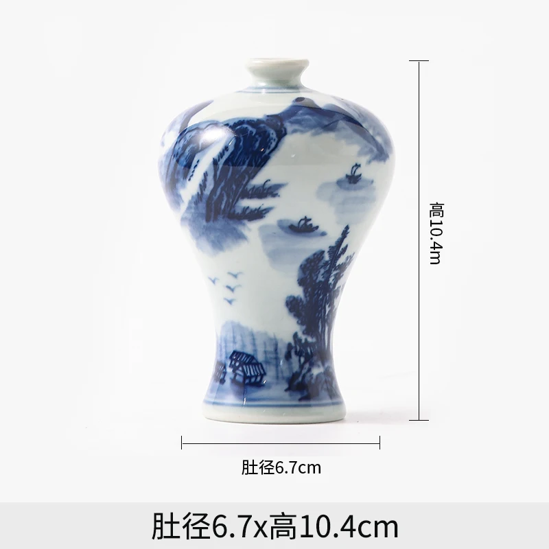 Керамическая ваза Jingdezhen синяя и белая
Керамическая ваза Jingdezhen синяя и белая
