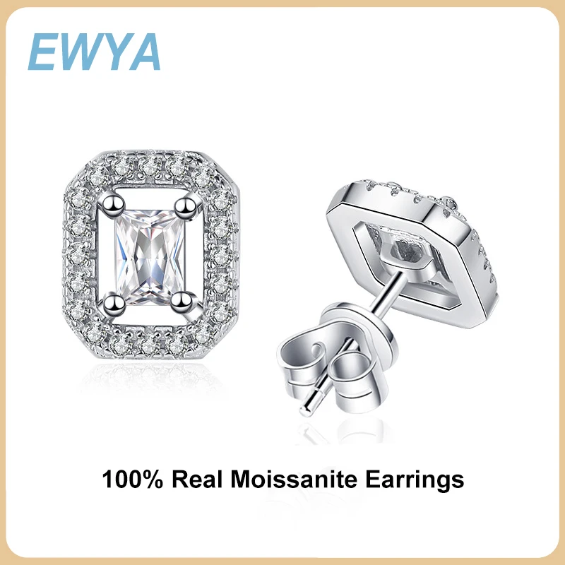 EWYA Trendy S925 Sterling Silver Bubble Moissanite Screw Earrings for Women Fine Jewelry 0.5CT D Color Diamond Ear Stud Earring
EWYA Trendy S925 Sterling Silver Bubble Moissanite Screw Earrings for Women Fine Jewelry 0.5CT D Color Diamond Ear Stud Earring
