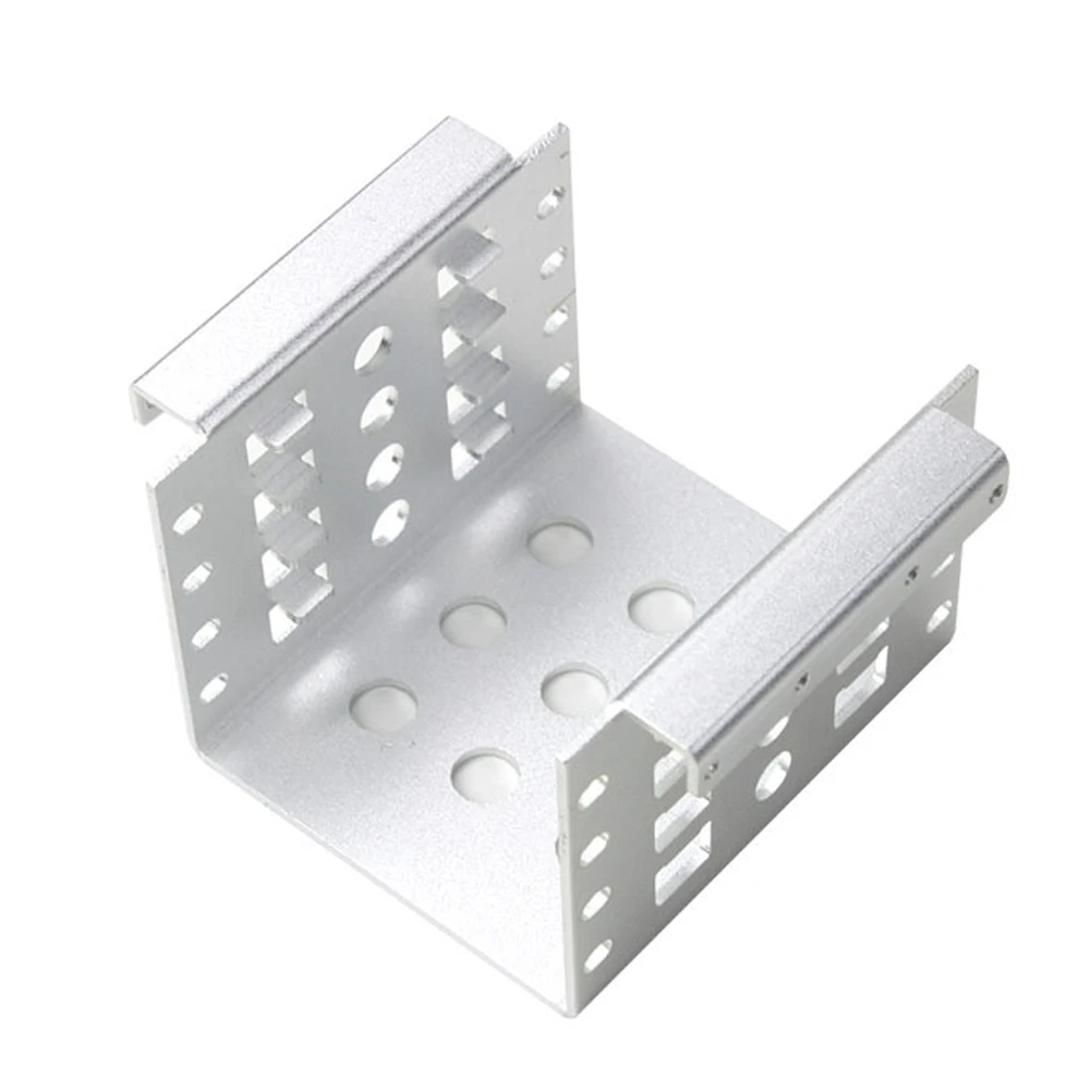 Aluminum 4 Bay 2.5 in SATA HDD SSD to 3.5 in Bracket Adapter, 2.5 in to Floppy Hard Drive Disk Mounting Converter Kit
Aluminum 4 Bay 2.5 in SATA HDD SSD to 3.5 in Bracket Adapter, 2.5 in to Floppy Hard Drive Disk Mounting Converter Kit