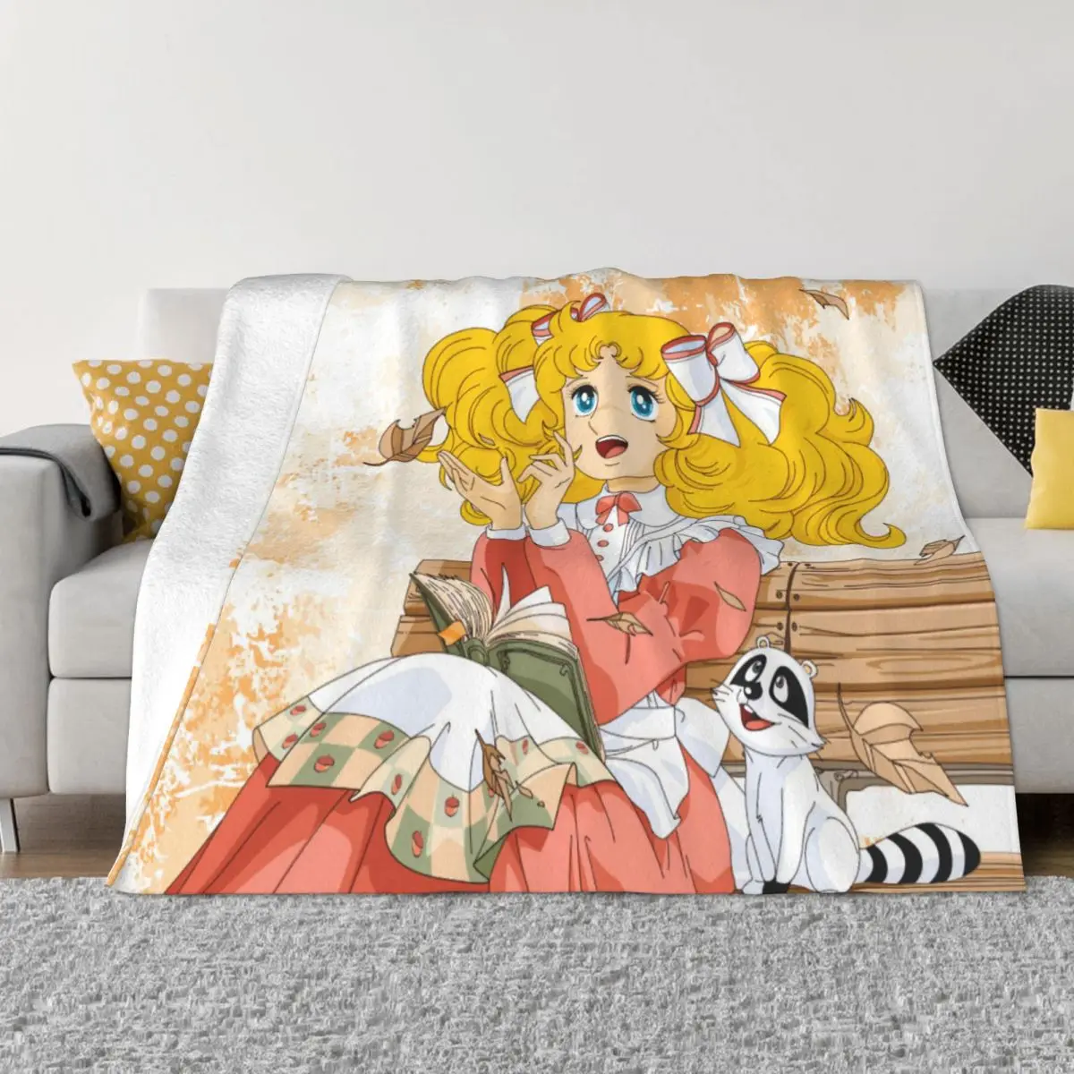 Candy Candy Anime Blanket Flannel Fallen Leaves Cozy Soft FLeece Bedspread 
Candy Candy Anime Blanket Flannel Fallen Leaves Cozy Soft FLeece Bedspread