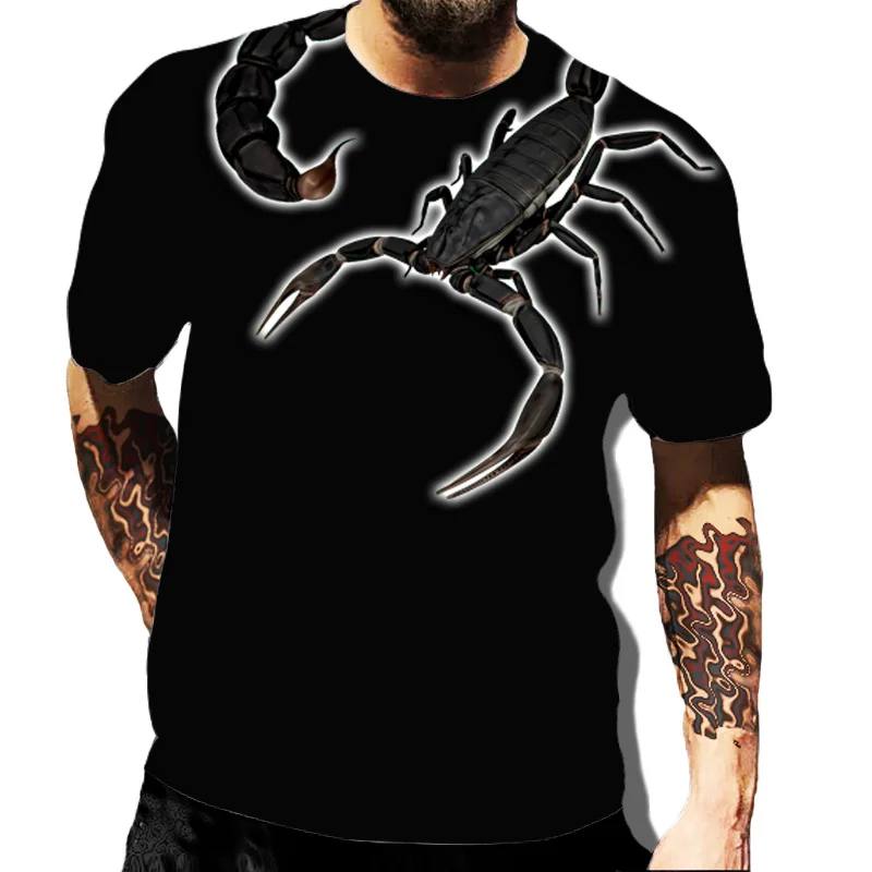 3D Scorpion Printing T Shirts Men and Women T-shirts Summer Tops Tees Casual Short Sleeve Male Clothes Unisex Top
3D Scorpion Printing T Shirts Men and Women T-shirts Summer Tops Tees Casual Short Sleeve Male Clothes Unisex Top