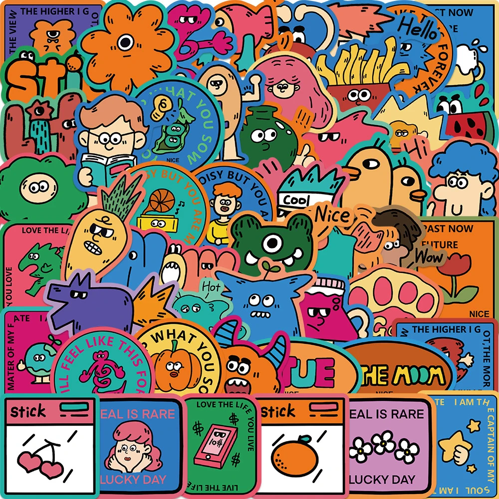 10/30/50pcs Funny Monster Phrase Sticker Bizarre Cartoon Deacls Laptop Luggage Scrapbook Phone Car Waterproof Sticker Kid Toy
10/30/50pcs Funny Monster Phrase Sticker Bizarre Cartoon Deacls Laptop Luggage Scrapbook Phone Car Waterproof Sticker Kid Toy