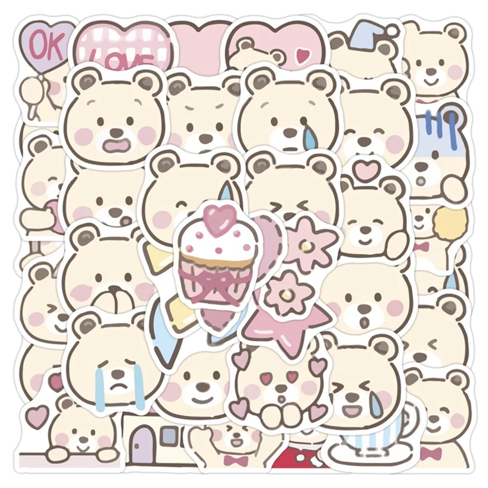 10/30/50PCS Sweet Bear Cute Bear Mobile Phone Waterproof Children Stickers Cartoon Water Cup Hand Account Stickers Wholesale
10/30/50PCS Sweet Bear Cute Bear Mobile Phone Waterproof Children Stickers Cartoon Water Cup Hand Account Stickers Wholesale