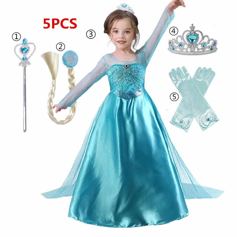 Frozen Costume Elsa Princess Dress For Girls Cosplay Snow Queen Halloween Costume for Kids Carnival Party Fantasia Dress
Frozen Costume Elsa Princess Dress For Girls Cosplay Snow Queen Halloween Costume for Kids Carnival Party Fantasia Dress