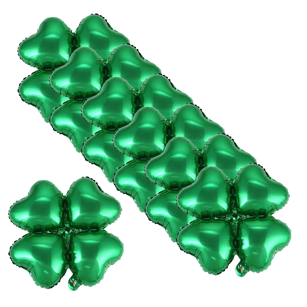 12 Shamrock Foil Balloons Four Leaf Green St Patricks Day Balloon for Birthday Festival Wedding
12 Shamrock Foil Balloons Four Leaf Green St Patricks Day Balloon for Birthday Festival Wedding