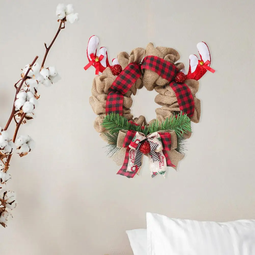 Portable Premium Christmas Antlers Xmas Wreath Lightweight Christmas Wreath Good Craftsmanship for Home
Portable Premium Christmas Antlers Xmas Wreath Lightweight Christmas Wreath Good Craftsmanship for Home