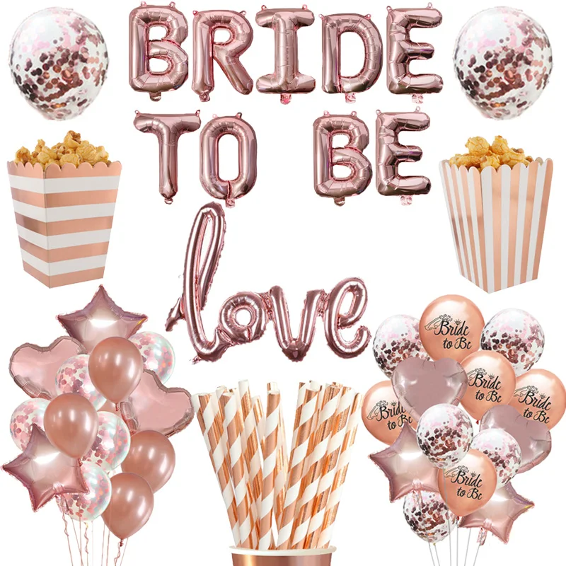 Rose Gold Bride To Be Letter Foil Balloon Diamond Ring Balloon Bachelorette Hen Party Decoration Weeding Bridal Shower Supplies
Rose Gold Bride To Be Letter Foil Balloon Diamond Ring Balloon Bachelorette Hen Party Decoration Weeding Bridal Shower Supplies