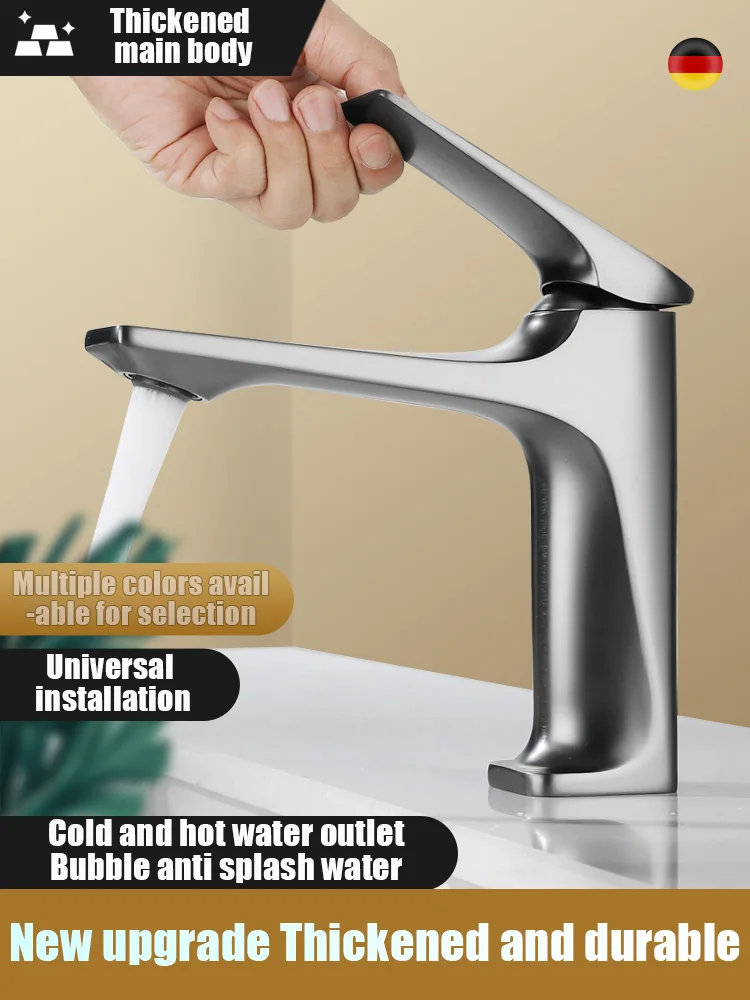 Basin Sink Bathroom Faucet Deck Mounted Hot Cold Water Mixer Taps Matte Black Lavatory
Basin Sink Bathroom Faucet Deck Mounted Hot Cold Water Mixer Taps Matte Black Lavatory