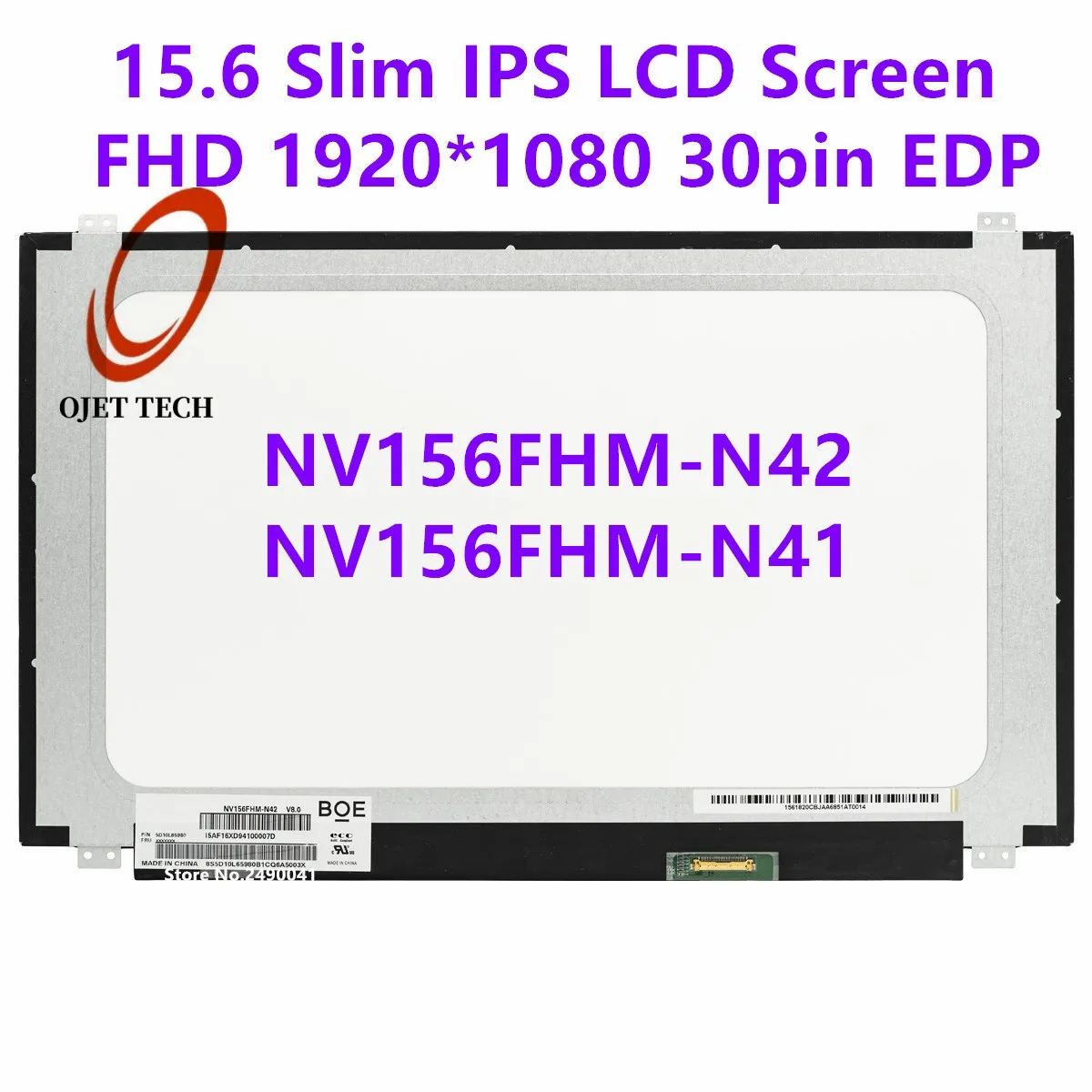 ЖК-экран для ноутбука с IPS-матрицей 15,6 дюйма, Φ N41 V8.0, подходит для Φ B156HAN06.1 FHD 1920x108, 0 NV156FHM-N42, панель дисплея, 30-контактный eDP
ЖК-экран для ноутбука с IPS-матрицей 15,6 дюйма, Φ N41 V8.0, подходит для Φ B156HAN06.1 FHD 1920x108, 0 NV156FHM-N42, панель дисплея, 30-контактный eDP