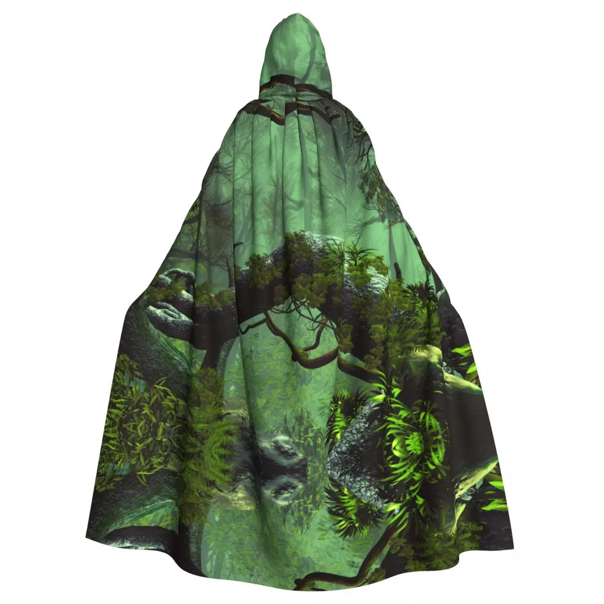 Unisex Witch Party Reversible Hooded Adult Vampires Cape Cloak Forest Landscape With Dense And Cloudy Atmosphere
Unisex Witch Party Reversible Hooded Adult Vampires Cape Cloak Forest Landscape With Dense And Cloudy Atmosphere