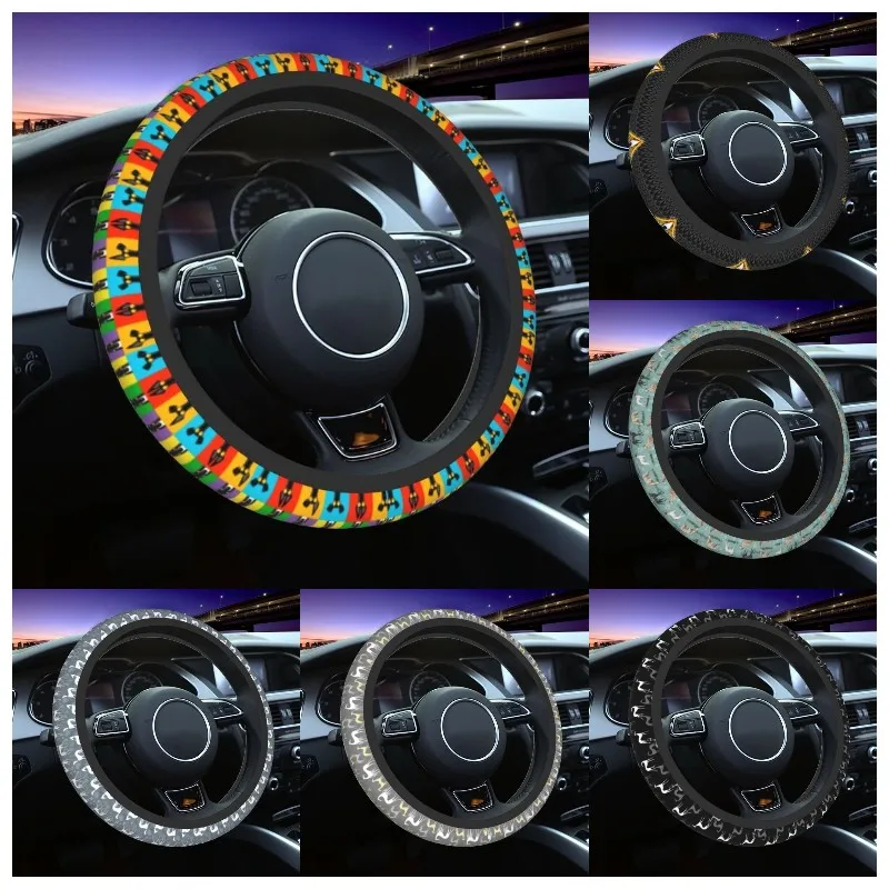 38cm Colourful Greyhound Steering Wheel Cover Women Men Whippet Dog Auto Car Steering Wheel Protector Fit for Sedan Car 15 Inch
38cm Colourful Greyhound Steering Wheel Cover Women Men Whippet Dog Auto Car Steering Wheel Protector Fit for Sedan Car 15 Inch