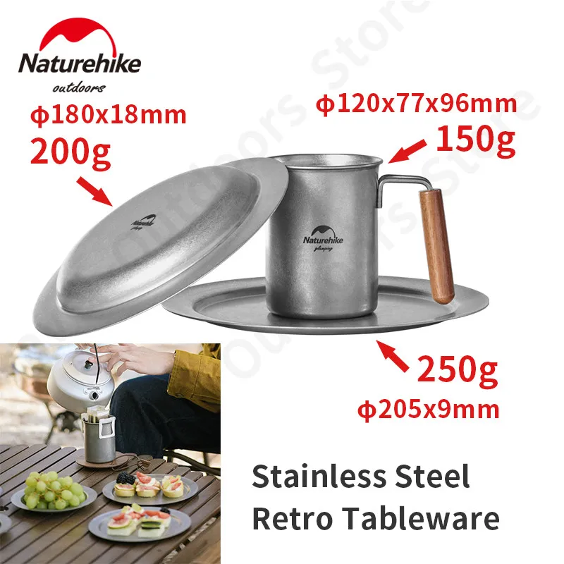Naturehike Outdoor Portable Ultralight Tableware 304 Stainless Steel Cup Salad Plate Dish Camping Bbq Picnic Cooking Equipment
Naturehike Outdoor Portable Ultralight Tableware 304 Stainless Steel Cup Salad Plate Dish Camping Bbq Picnic Cooking Equipment