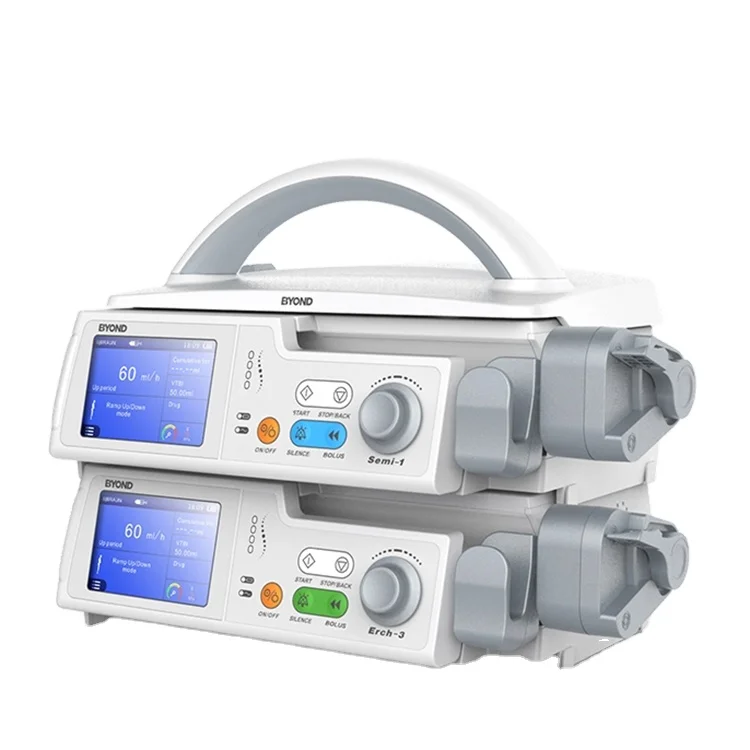 BYOND 3.5 inch LCD touch screen portable Cheap Price Medical V Infusion Pump with WIFI function
BYOND 3.5 inch LCD touch screen portable Cheap Price Medical V Infusion Pump with WIFI function