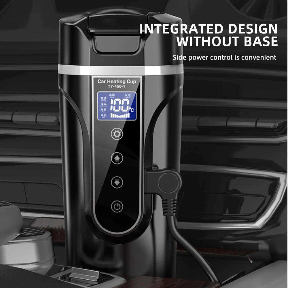 12V 24V Car Heating Cup Stainless Steel Water Warmer Bottle 450ML Car Electric Kettle Coffee Mug With LCD Display Temperature XK
12V 24V Car Heating Cup Stainless Steel Water Warmer Bottle 450ML Car Electric Kettle Coffee Mug With LCD Display Temperature XK