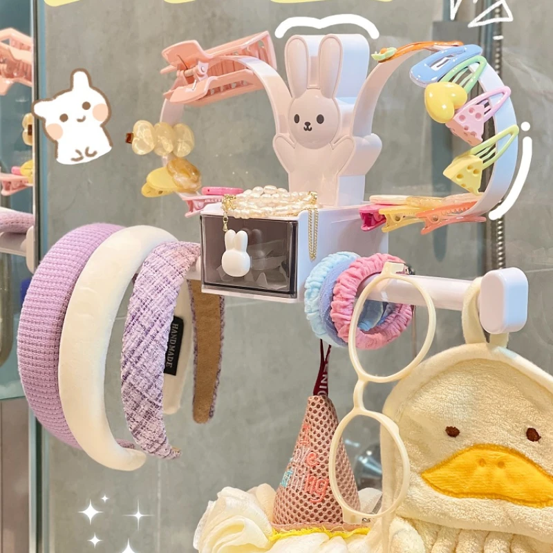 Настенный стеллаж для ванной комнаты без пробивания отверстий, стеллаж для хранения, крючок, коробка для хранения ленты для волос, милая вешалка для полотенец
Настенный стеллаж для ванной комнаты без пробивания отверстий, стеллаж для хранения, крючок, коробка для хранения ленты для волос, милая вешалка для полотенец